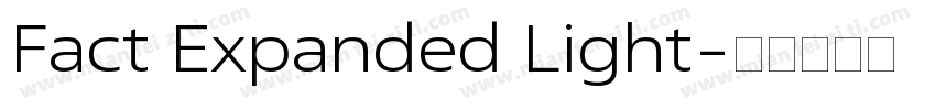 Fact Expanded Light字体转换